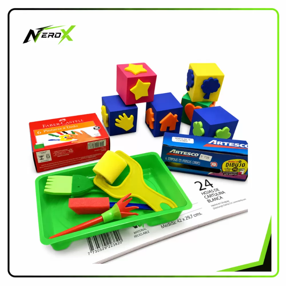 Kit de pintura para peques de 2-5 años