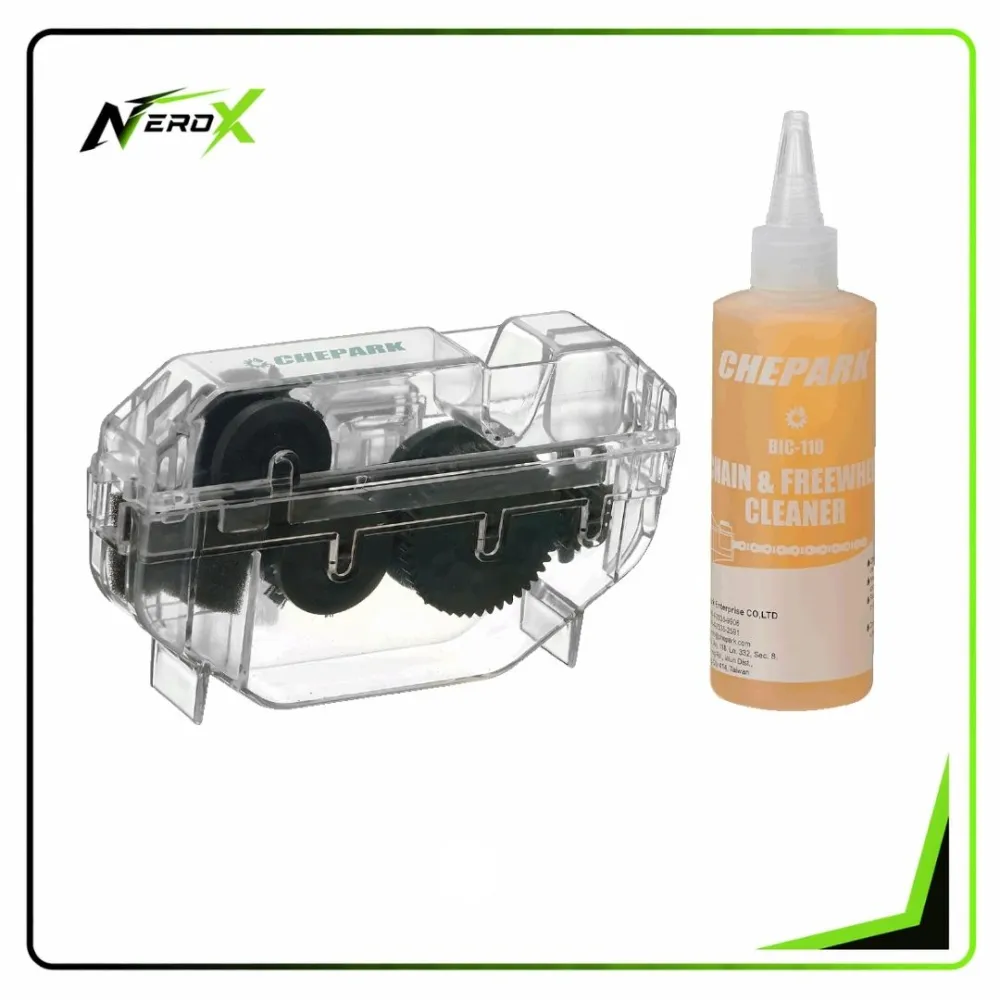 Kit herramienta limpia cadena + liquido limpia cadena 120ml