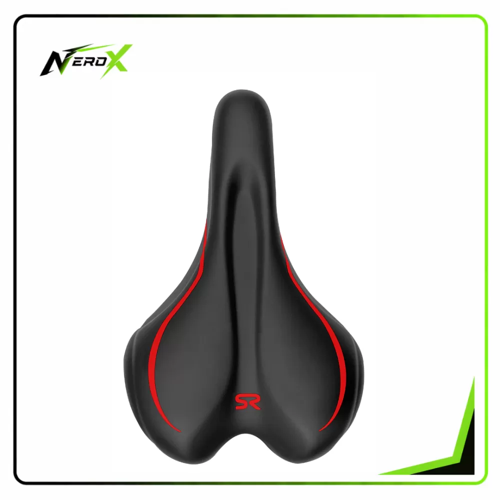 Asiento MTB PREMIUM ROJA  Confort Negro y Rojo