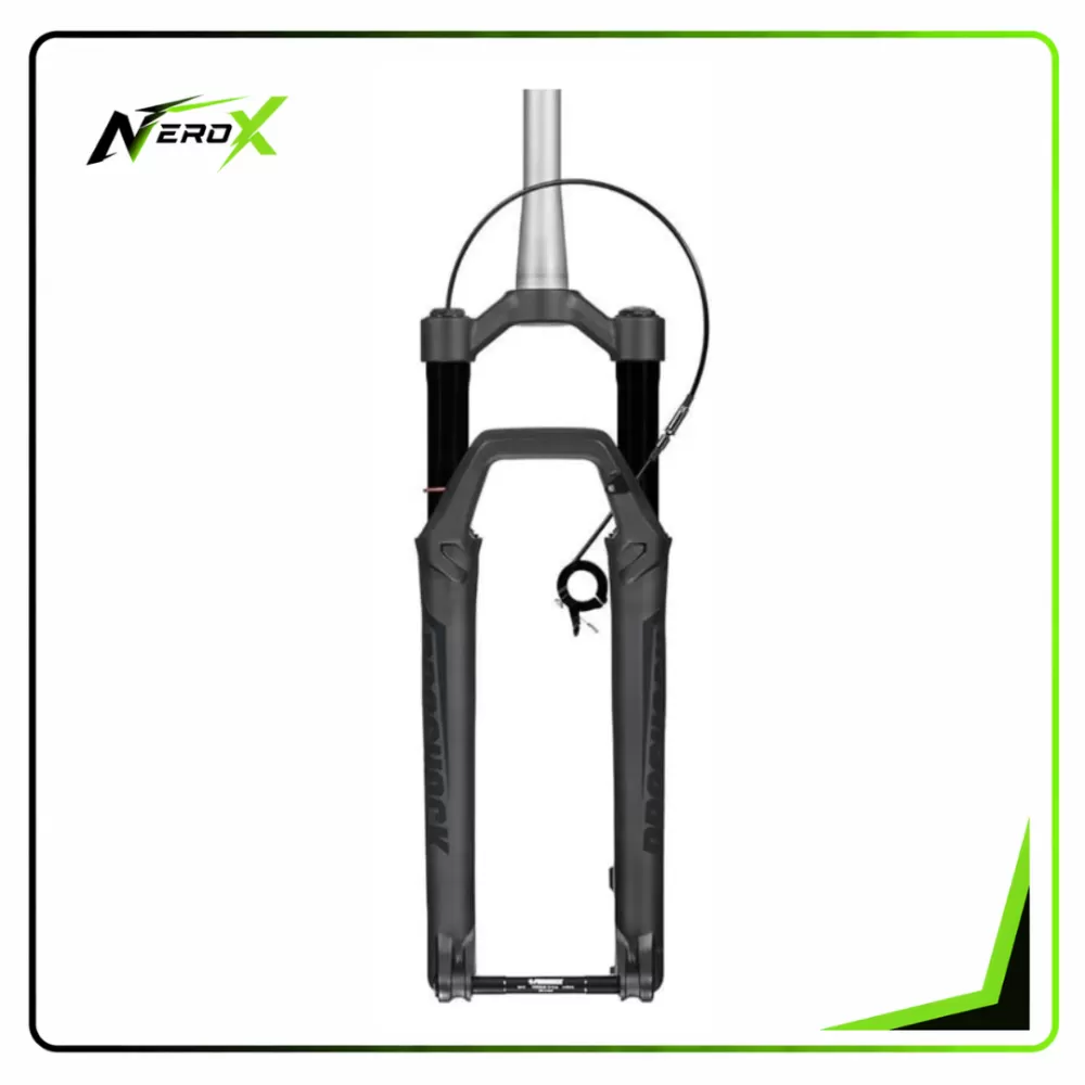 Horquilla MTB hidroneumática versión de lujo NEGRO MATE